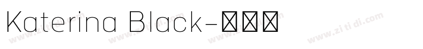 Katerina Black字体转换